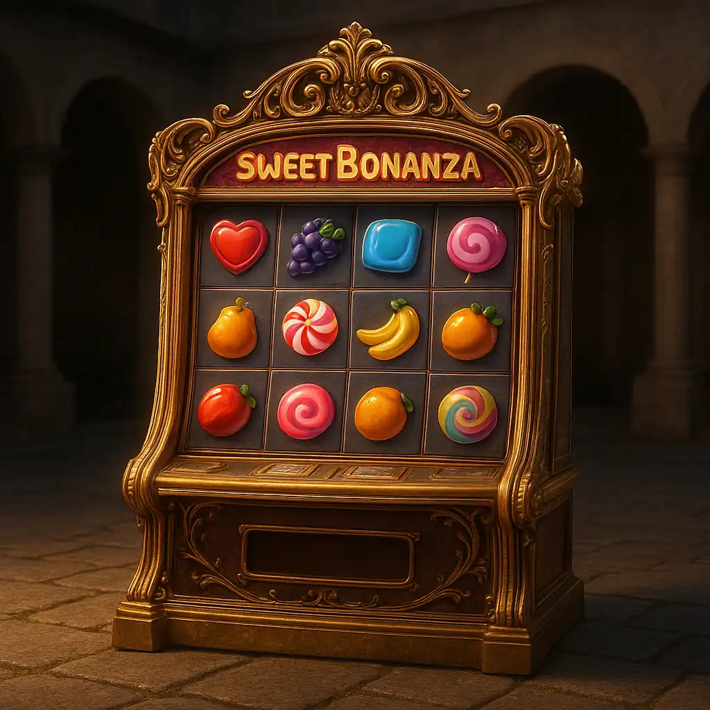 Sweet Bonanza slot machine illustration